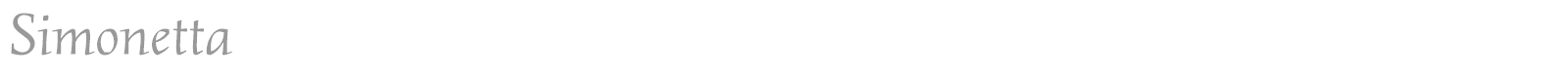 Simonetta font preview